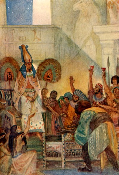 Osiris engañado en el cofre, 1915 de Evelyn Paul