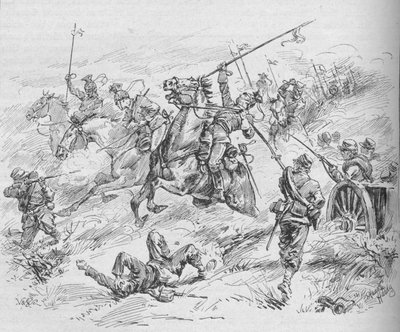 Carga de los 16º Ulanos, 1902 de Evelyn Stuart Hardy