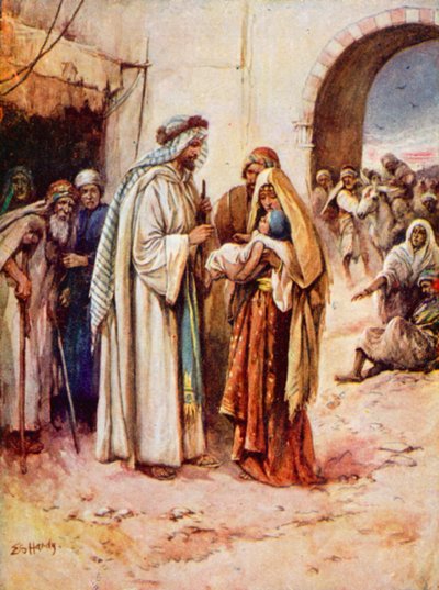 Nuestro Señor el Sanador (lito de color) de Evelyn Stuart Hardy
