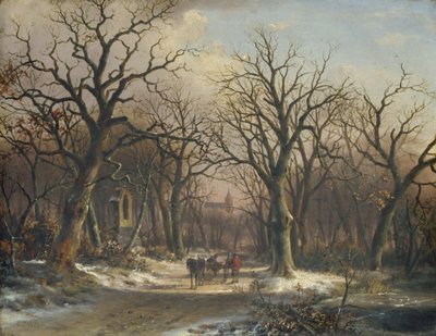 Paisaje Invernal de Everadus Benedictus Mirani