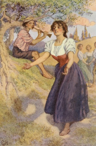 Ilustración para Un viaje sentimental de Laurence Sterne de Everard Hopkins