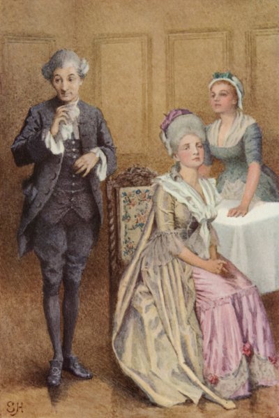 Ilustración para Un viaje sentimental de Laurence Sterne de Everard Hopkins