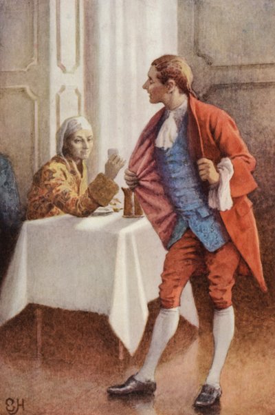 Ilustración para Un viaje sentimental de Laurence Sterne de Everard Hopkins