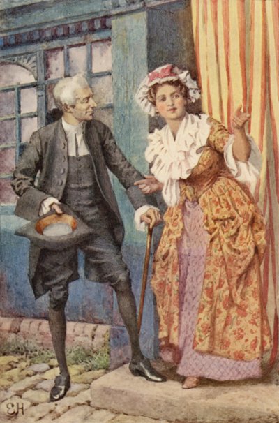 Ilustración para Un viaje sentimental de Laurence Sterne de Everard Hopkins
