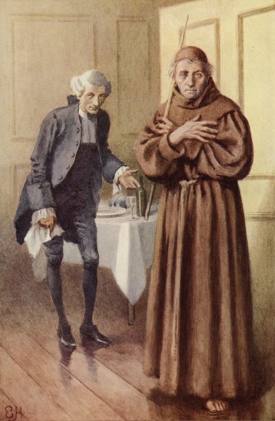 Ilustración para Un viaje sentimental de Laurence Sterne de Everard Hopkins