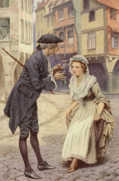 Ilustración para Un viaje sentimental de Laurence Sterne de Everard Hopkins