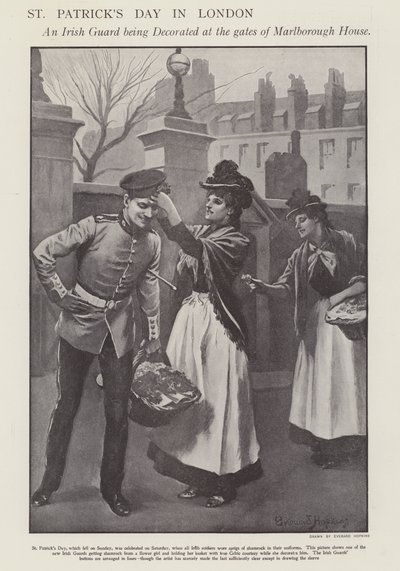 Día de San Patricio en Londres de Everard Hopkins