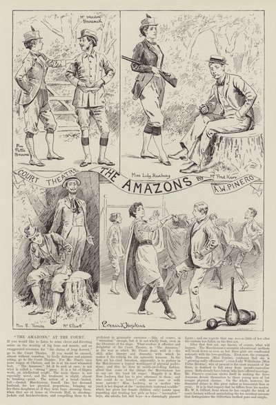 Las Amazonas, en el Teatro de la Corte de Everard Hopkins