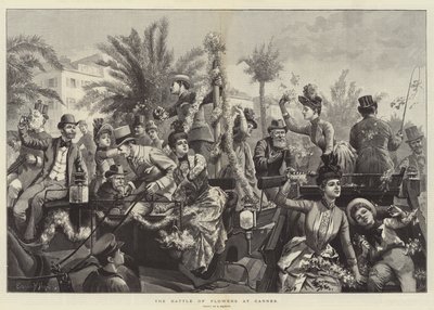 La Batalla de las Flores en Cannes de Everard Hopkins