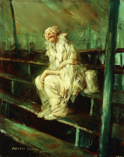 Payaso con los asientos vacíos de Everett Shinn