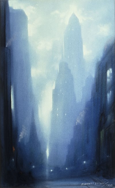 Nueva York de noche de Everett Shinn