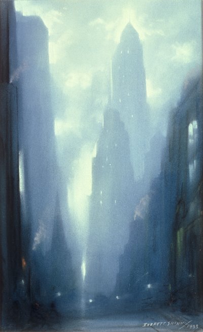 Nueva York de noche de Everett Shinn