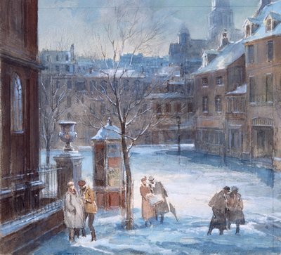 Escena callejera de París de Everett Shinn