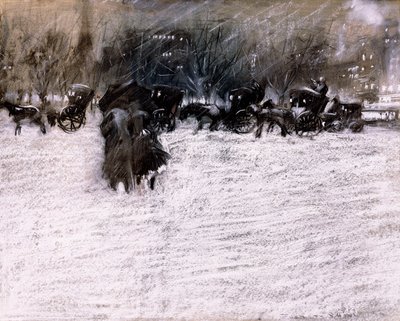 El parque en invierno de Everett Shinn