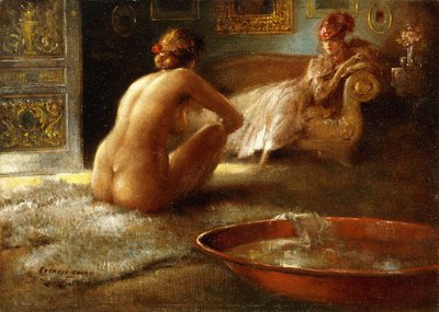 El voyeur y su bañista de Everett Shinn