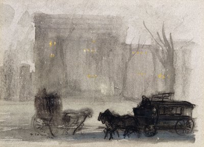 Vista de Nueva York - Washington Square de Everett Shinn