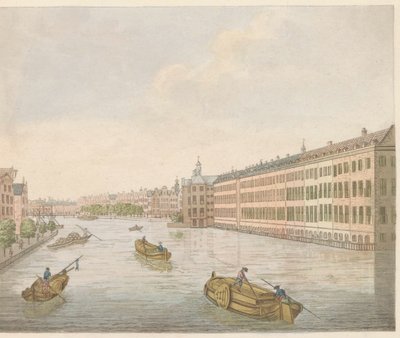 Vista del Binnen-Amstel, hacia 1810-1813 Vue du Blaauwe-Brug, premio de l