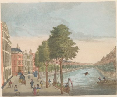 Vista del Herengracht, hacia 1810-1813 Vue du Heere-Gracht, prise du Spiegel-Street, jusqu