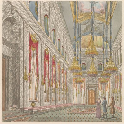 Interior del Palacio Real en la Plaza Dam, hacia 1810-1813 Vue de l