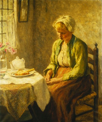 Gracia antes de la comida de Evert Pieters