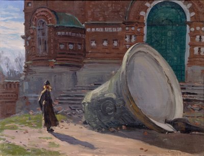 La ruina de las campanas de la iglesia, 1924 de Evgeni Ivanovich Stolitsa