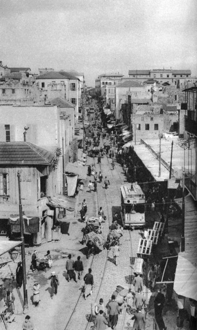 Escena callejera, Beirut, Líbano, c1924 de Ewing Galloway