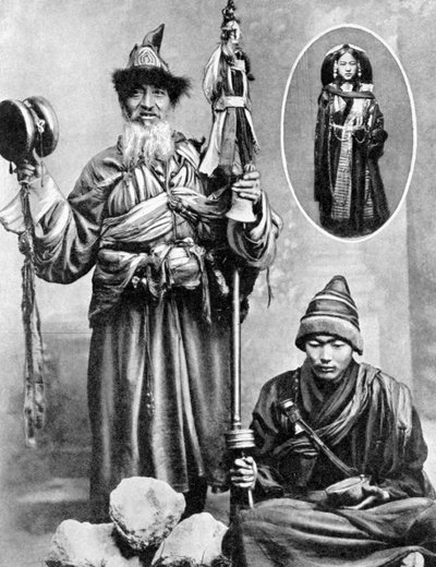Sacerdotes tibetanos, 1936 de Ewing Galloway