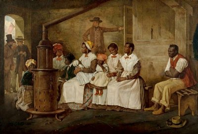 Esclavos esperando a la venta, Richmond, Virginia de Eyre Crowe