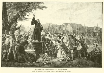 Whitefield predicando en Moorfields de Eyre Crowe