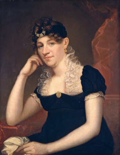 Maria Gansevoort Melvill (Sra. de Allan Melvill), c.1815 (óleo sobre madera) de Ezra Ames