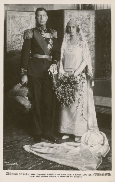 Boda del Príncipe Heredero Gustaf Adolf de Suecia y Lady Louise Mountbatten, 1923 de F.A Swaine
