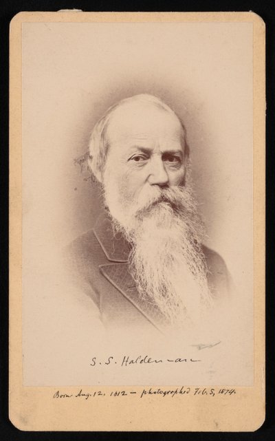 Retrato de Samuel Stehman Haldeman 1812-1880, 5 de febrero de 1874 de FA Wenderoth and Co