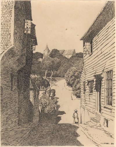 Iglesia de Santa Ana desde Southover de F.L. Griggs
