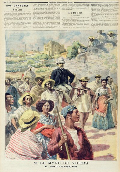 M. le Myre de Vilers en Madagascar, ilustración de 