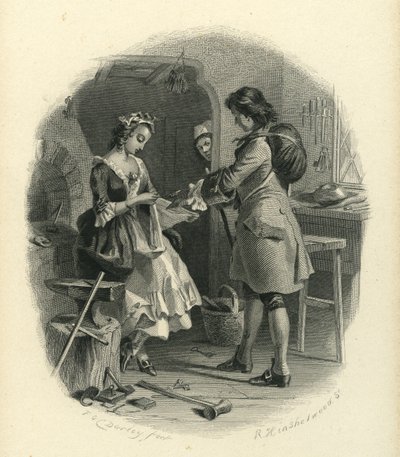Barnaby Rudge: Dolly Varden y Joe Willet de F.O.C. and McRae, C. John Darley