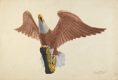 Figura de proa de águila de F.W. Powell