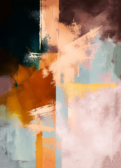 Fondo abstracto, pintura al óleo, decoración de habitaciones, impresiones artísticas murales a la carta de F. Abderrahim