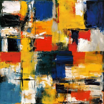Fondo abstracto colorido, pintura al óleo, decoración de la habitación, impresiones de arte de la pared de F. Abderrahim
