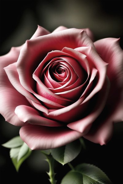 Rosa roja realista en pintura vertical, decoración de pared de dormitorio, impresión personalizada bajo demanda de F. Abderrahim