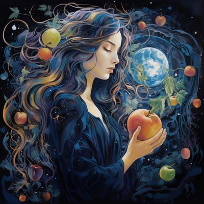 Sabbath Queen Divine Bride, glory of Moon, Abstract Surreal Wall Art Prints de F. Abderrahim