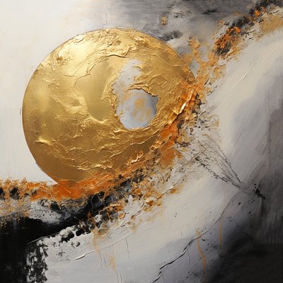 Pintura artística en plata y oro, impresión artística digital de F. Abderrahim