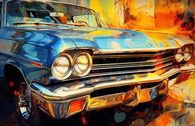 Pósters de coches antiguos en venta, Impresiones artísticas online, Decoración de habitaciones de F. Abderrahim