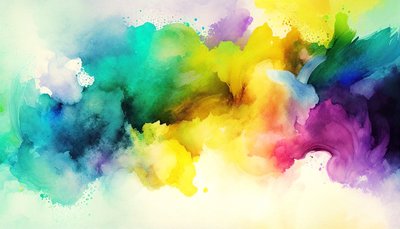 Acuarela abstracta, pintura de fondo colorido, impresiones artísticas de F. Abderrahim
