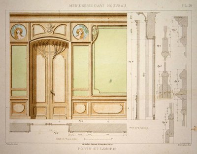 Puerta y zócalo, ilustración de 