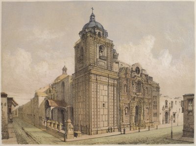 Iglesia de La Merced, Lima, ilustración de 