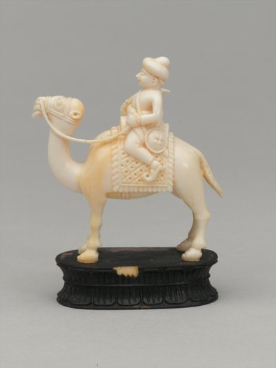Caballo negro, pieza de ajedrez, India, c.1820 de F. Ernest Jackson