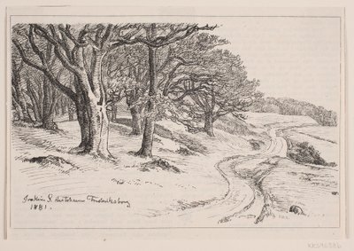 Fra Hestehaven, Frederiksborg de F. Hendriksen