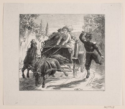 Ilustración para Bjørnstjerne Bjørnson "Un boceto de Italia" de F. Hendriksen