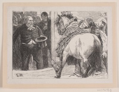 Ilustración para "Herremandsbruden" de F. Hendriksen