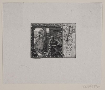 Vignette para la historia "Kong Gorm y sus Hijos" de F. Hendriksen